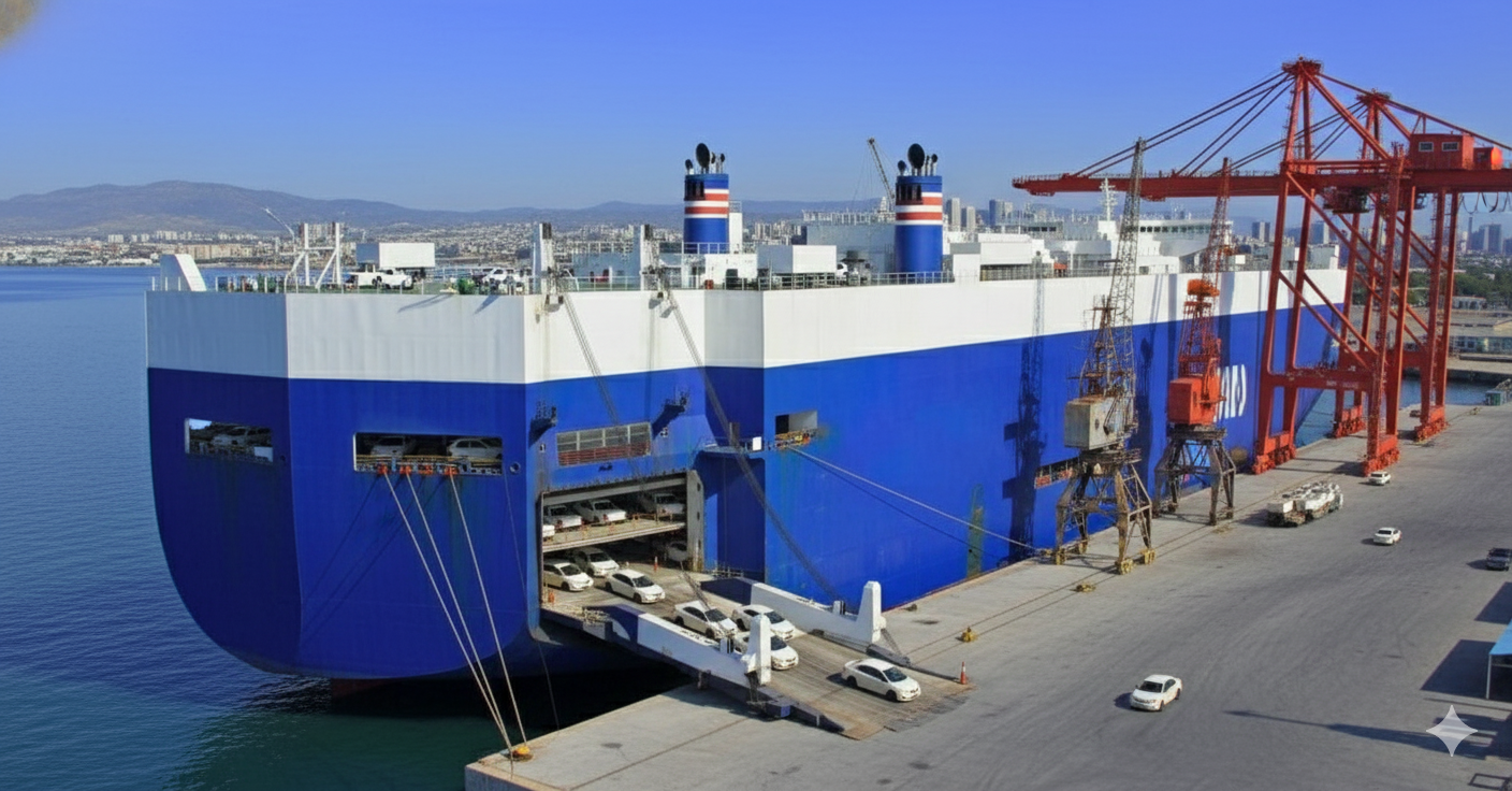 Car container shipping from USA to Middle East