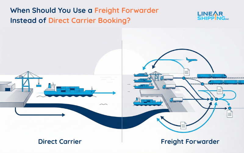 Freight Forwarder vs Direct Carrier Booking: When to Choose