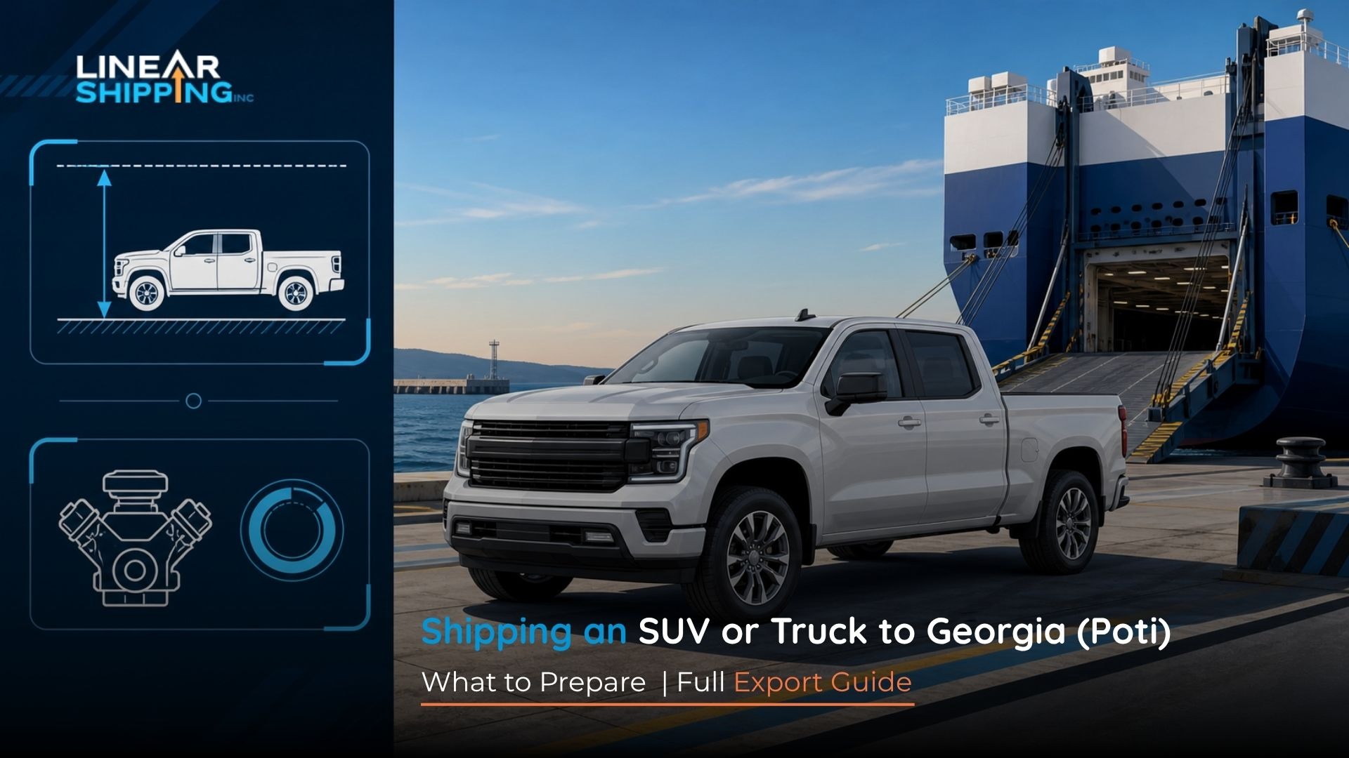Shipping SUV and truck to Poti Georgia – Linear Shipping export guide